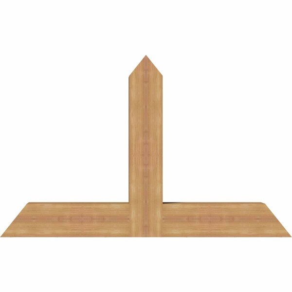 Ekena Millwork Portland Timber Gable Bracket, Western Red Cedar, 48"W x 30"H x 5 1/2"D x 5 1/2"F, 15/12 Pitch GBW048X30X0606POR00SWR - main